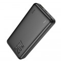 Nešiojamas įkroviklis - akumuliatorius 20000mAh USB + USB C 20W greito krovimo (QC3.0) juodas (black) Hoco J87A